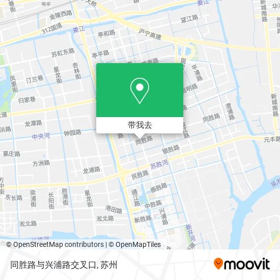 同胜路与兴浦路交叉口地图