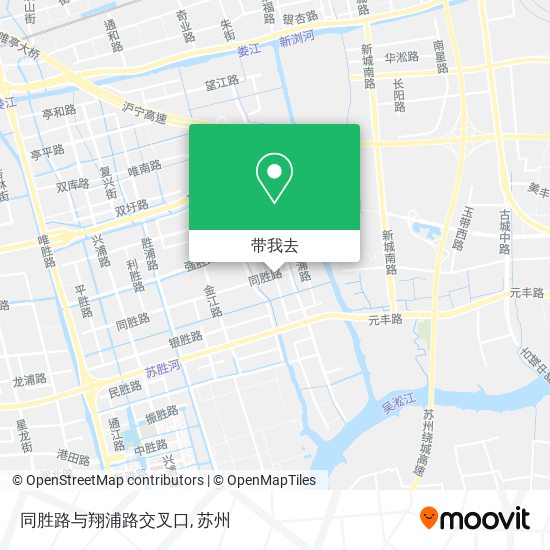 同胜路与翔浦路交叉口地图