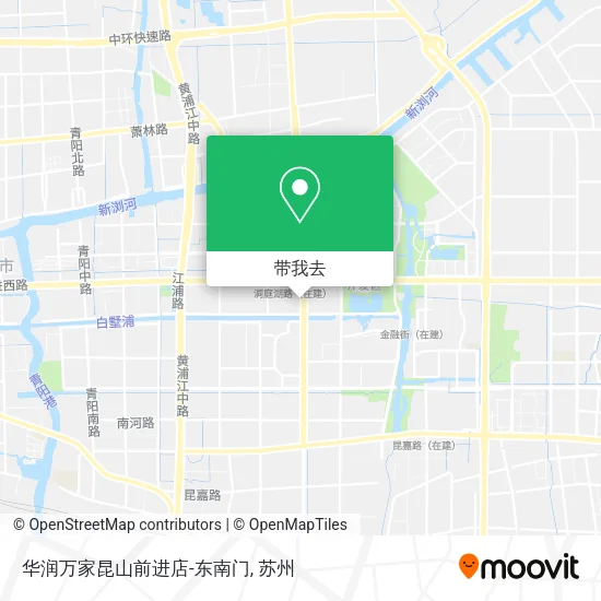 华润万家昆山前进店-东南门地图