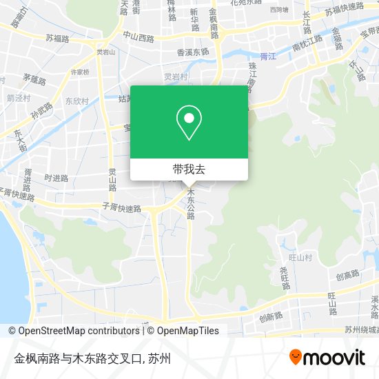 金枫南路与木东路交叉口地图