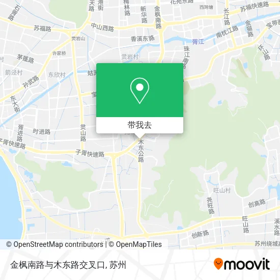 金枫南路与木东路交叉口地图