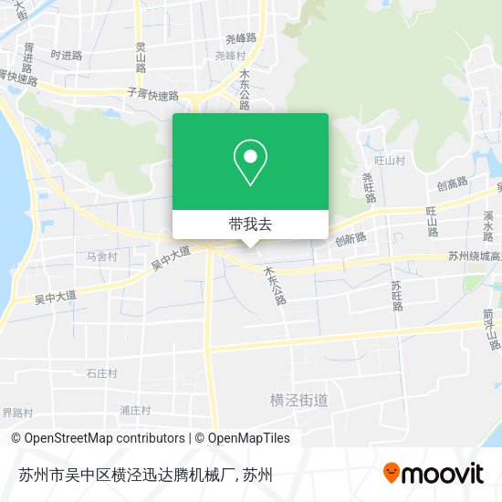 苏州市吴中区横泾迅达腾机械厂地图