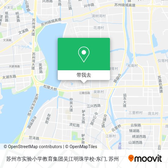 苏州市实验小学教育集团吴江明珠学校-东门地图