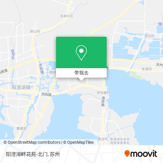 阳澄湖畔花苑-北门地图