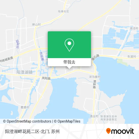 阳澄湖畔花苑二区-北门地图