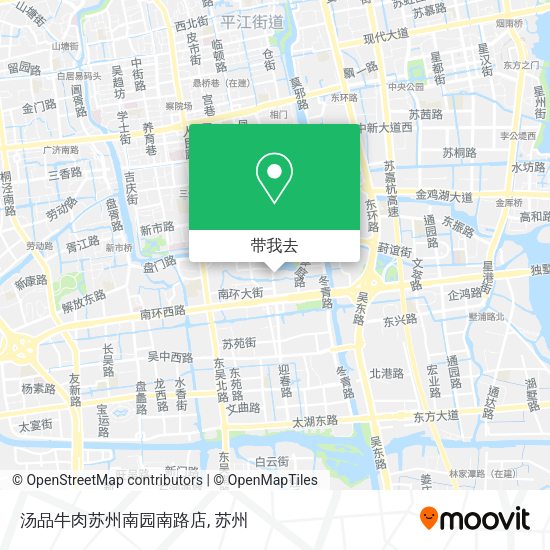 汤品牛肉苏州南园南路店地图