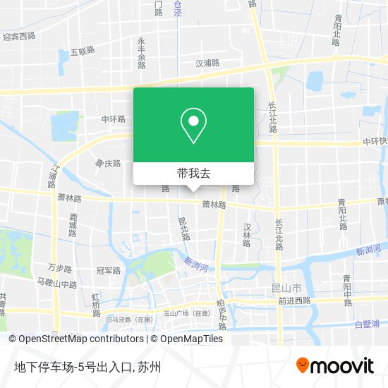 地下停车场-5号出入口地图