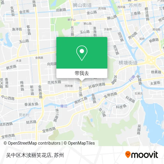 吴中区木渎丽笑花店地图