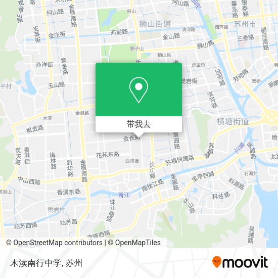 木渎南行中学地图