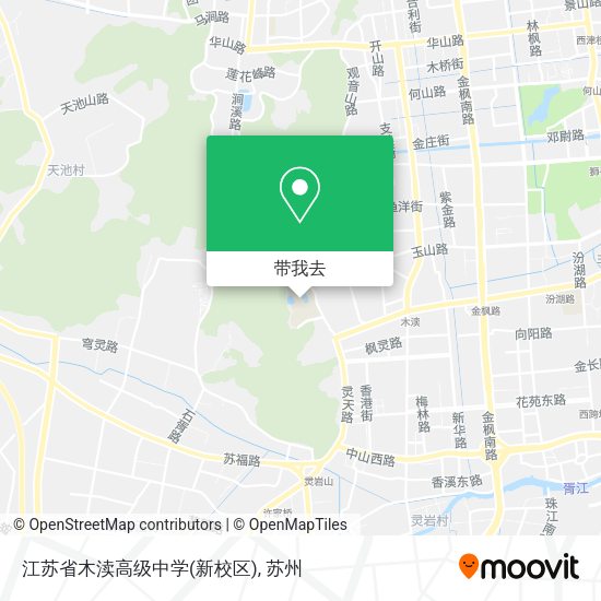 江苏省木渎高级中学(新校区)地图