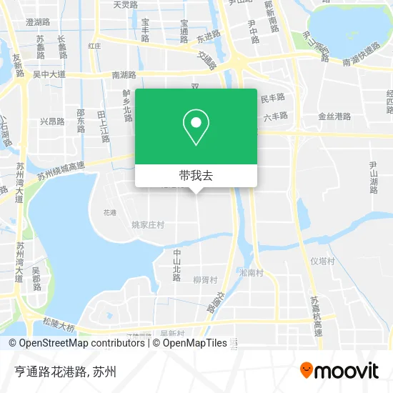 亨通路花港路地图