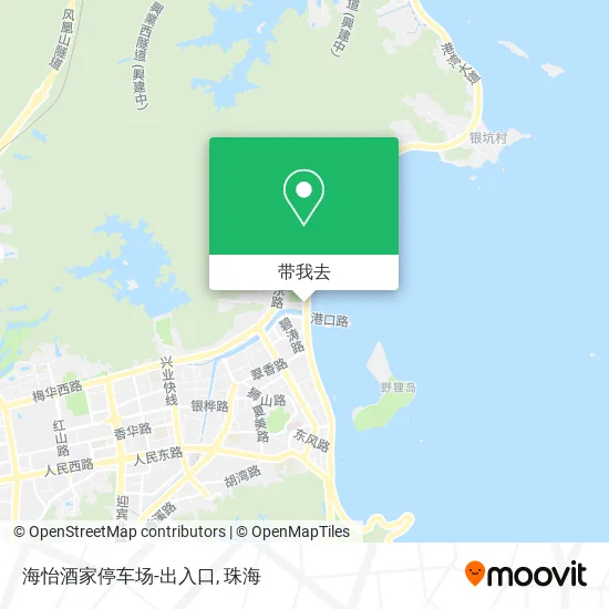海怡酒家停车场-出入口地图