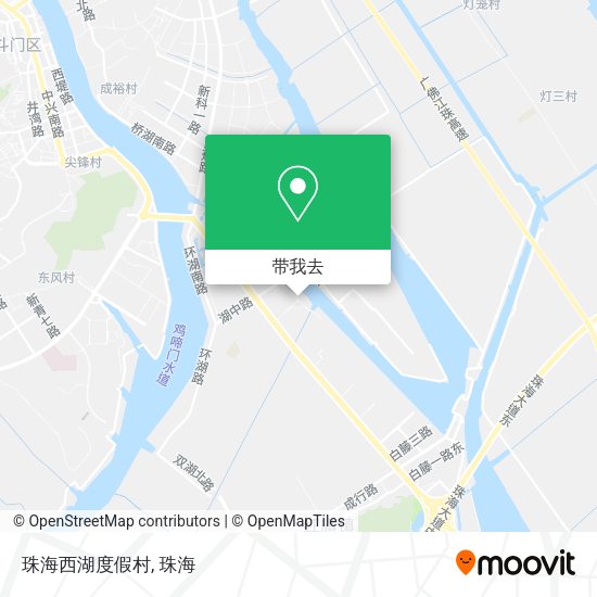 珠海西湖度假村地图