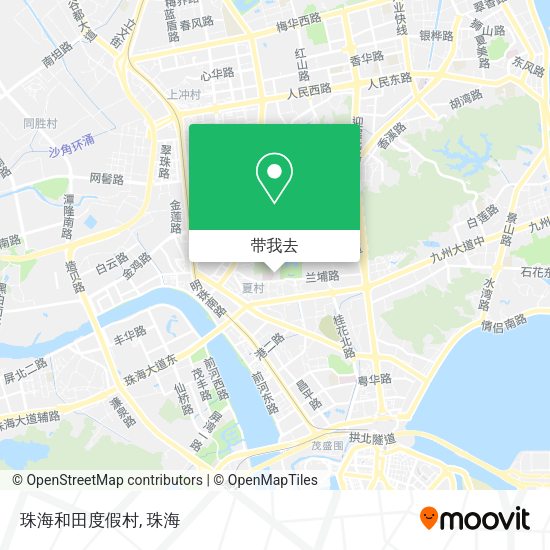 珠海和田度假村地图
