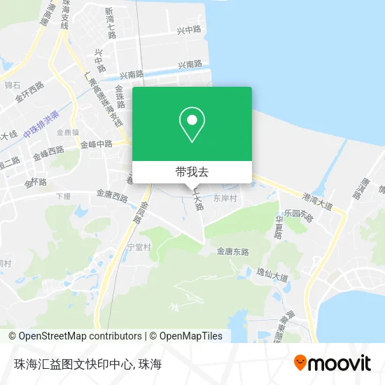 珠海汇益图文快印中心地图