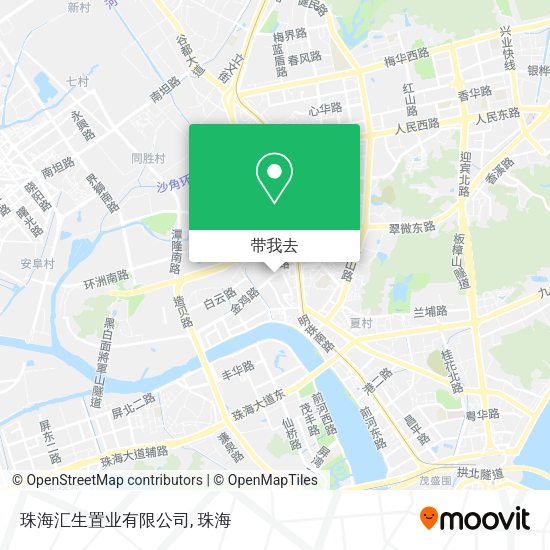 珠海汇生置业有限公司地图