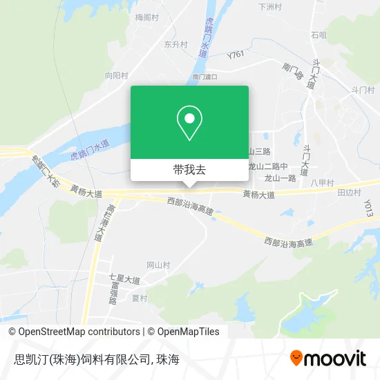 思凯汀(珠海)饲料有限公司地图