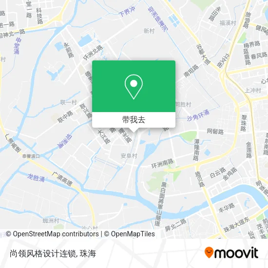 尚领风格设计连锁地图