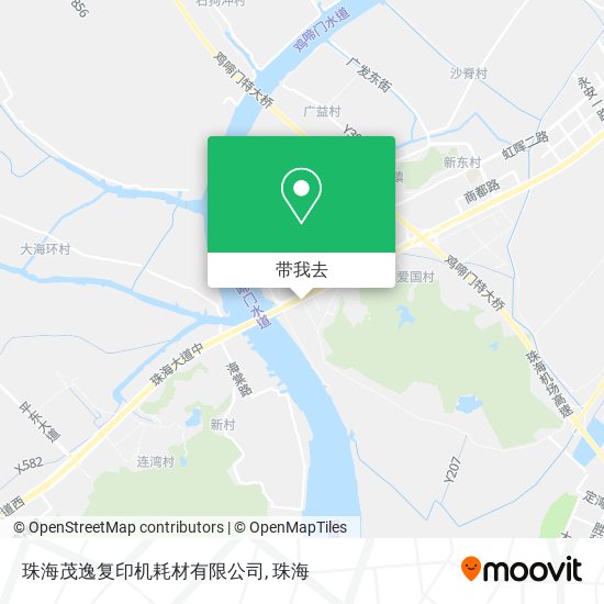 珠海茂逸复印机耗材有限公司地图