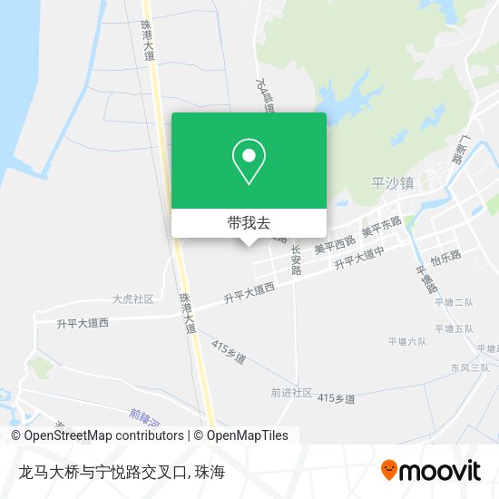 龙马大桥与宁悦路交叉口地图