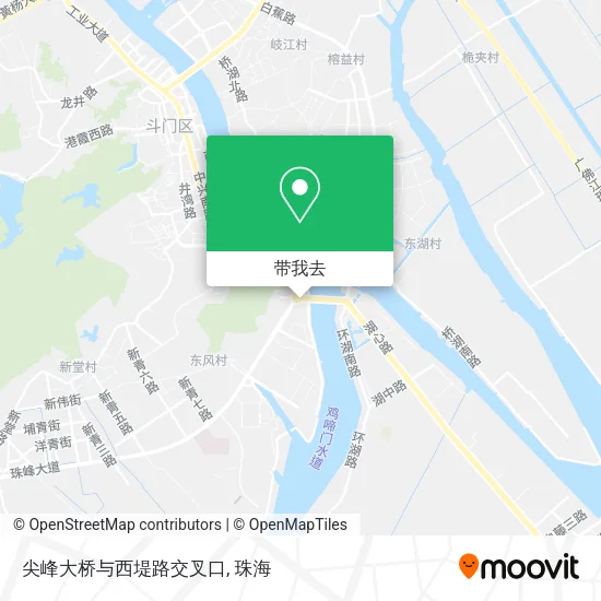 尖峰大桥与西堤路交叉口地图