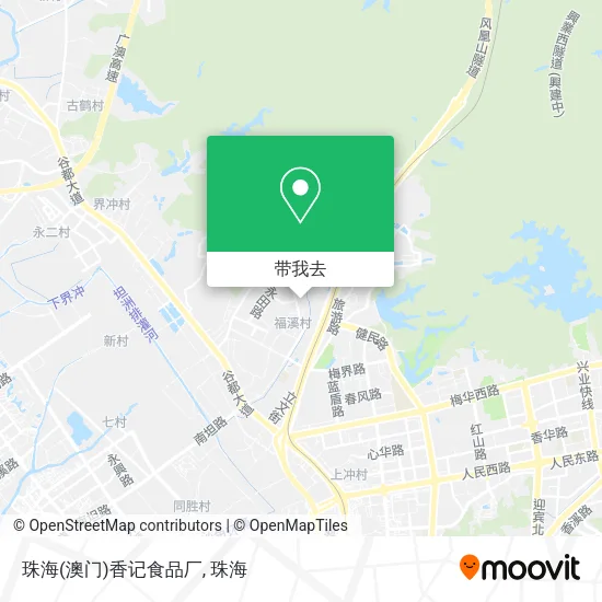 珠海(澳门)香记食品厂地图
