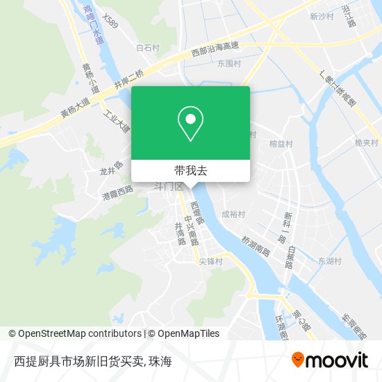 西提厨具市场新旧货买卖地图