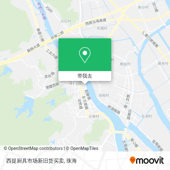 西提厨具市场新旧货买卖地图