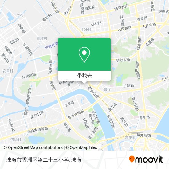 珠海市香洲区第二十三小学地图