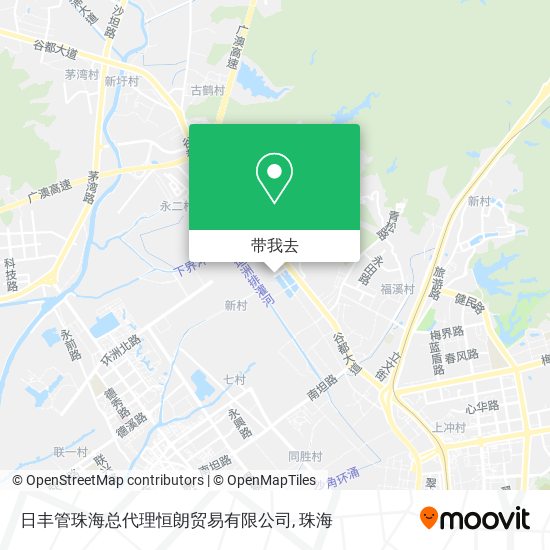 日丰管珠海总代理恒朗贸易有限公司地图