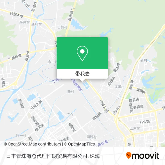 日丰管珠海总代理恒朗贸易有限公司地图