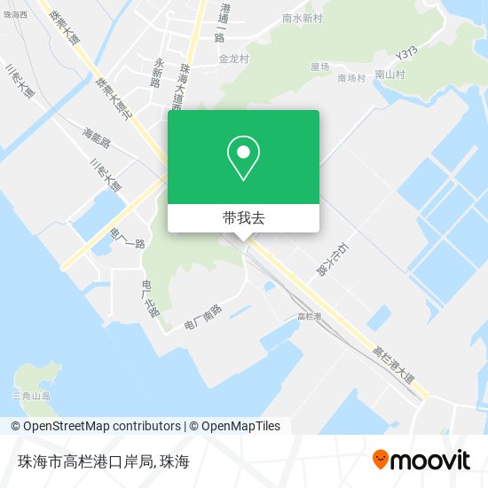 珠海市高栏港口岸局地图
