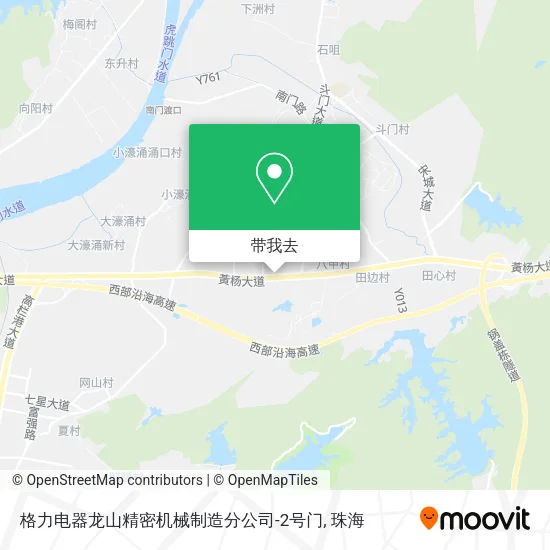 格力电器龙山精密机械制造分公司-2号门地图
