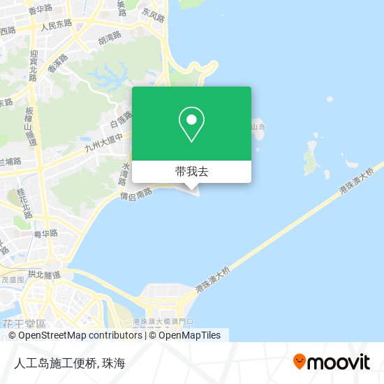 人工岛施工便桥地图