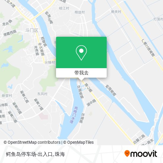 鳄鱼岛停车场-出入口地图