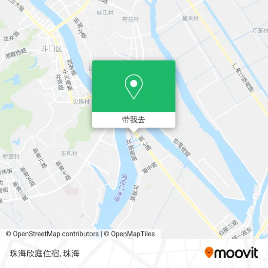 珠海欣庭住宿地图