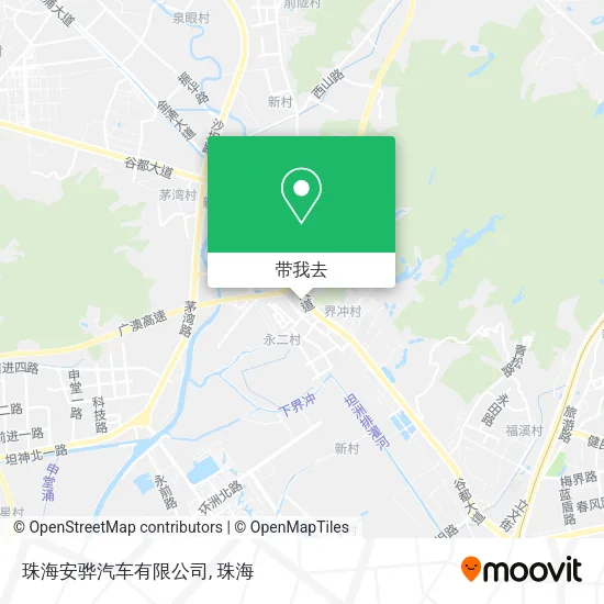 珠海安骅汽车有限公司地图