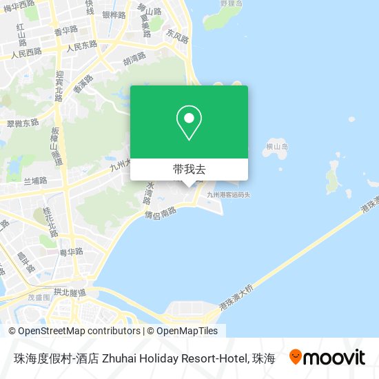 珠海度假村-酒店 Zhuhai Holiday Resort-Hotel地图