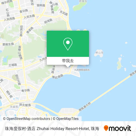 珠海度假村-酒店 Zhuhai Holiday Resort-Hotel地图