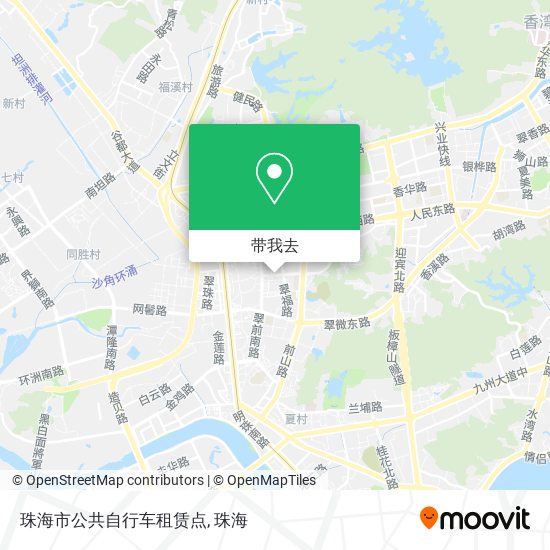 珠海市公共自行车租赁点地图
