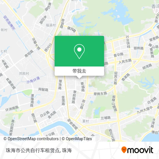 珠海市公共自行车租赁点地图