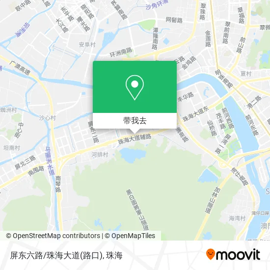 屏东六路/珠海大道(路口)地图