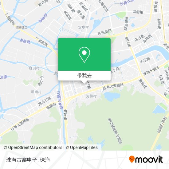 珠海古鑫电子地图