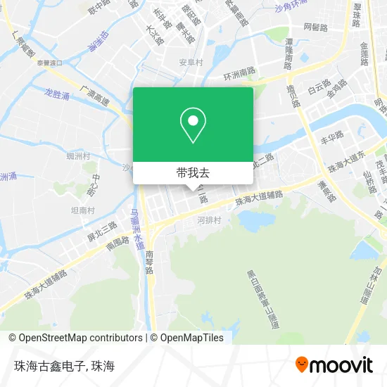 珠海古鑫电子地图