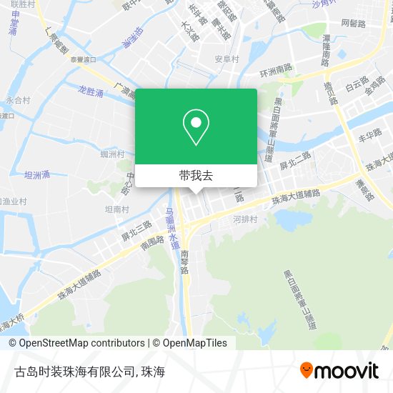 古岛时装珠海有限公司地图