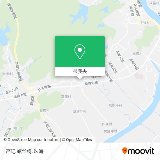 严记 螺丝粉地图