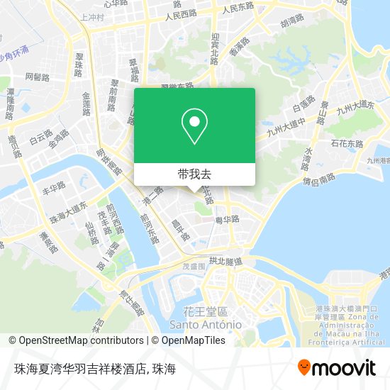 珠海夏湾华羽吉祥楼酒店地图