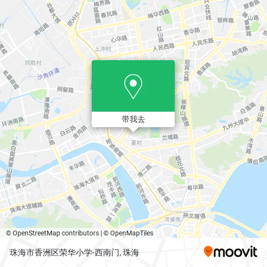 珠海市香洲区荣华小学-西南门地图