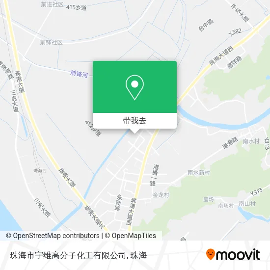 珠海市宇维高分子化工有限公司地图