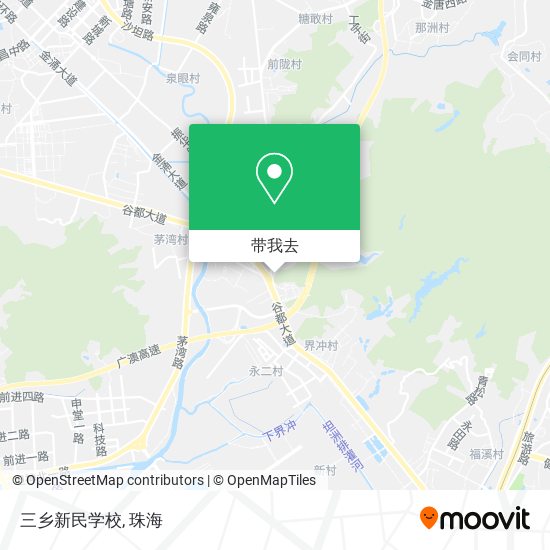三乡新民学校地图